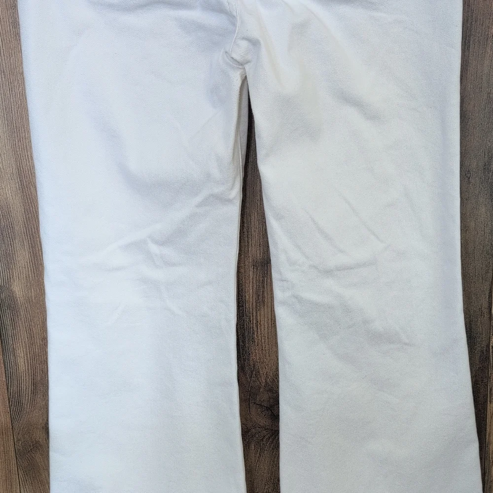 Express Women's Crisp White Mid Rise 70s Flare Jeans 8L       P247 - Picture 7 of 15